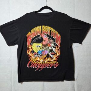 SpongeBob SquarePants Unisex Adult M MEDIUM T-Shirt Graphic Choppers